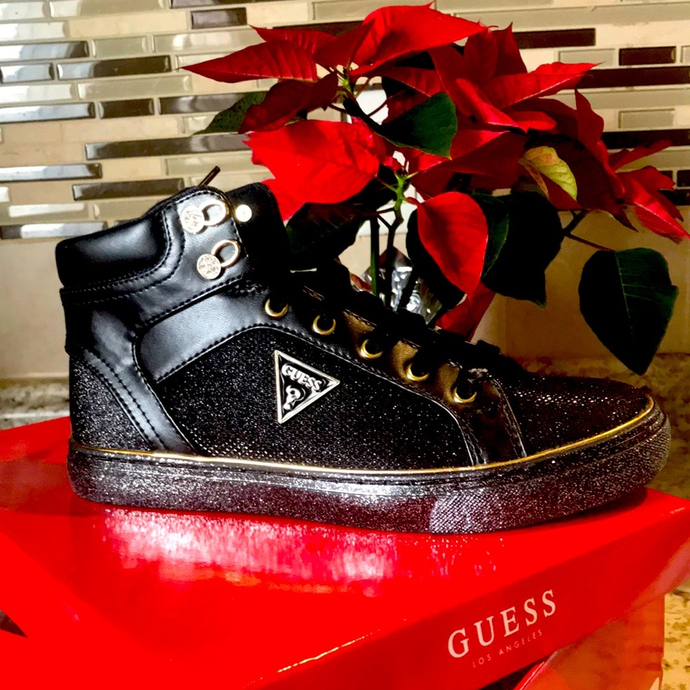 Guess black ankle sneakers brand new